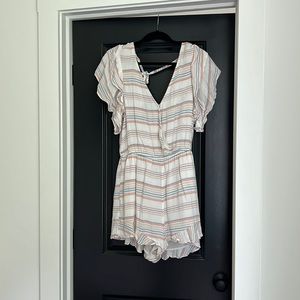 American Eagle Striped Romper